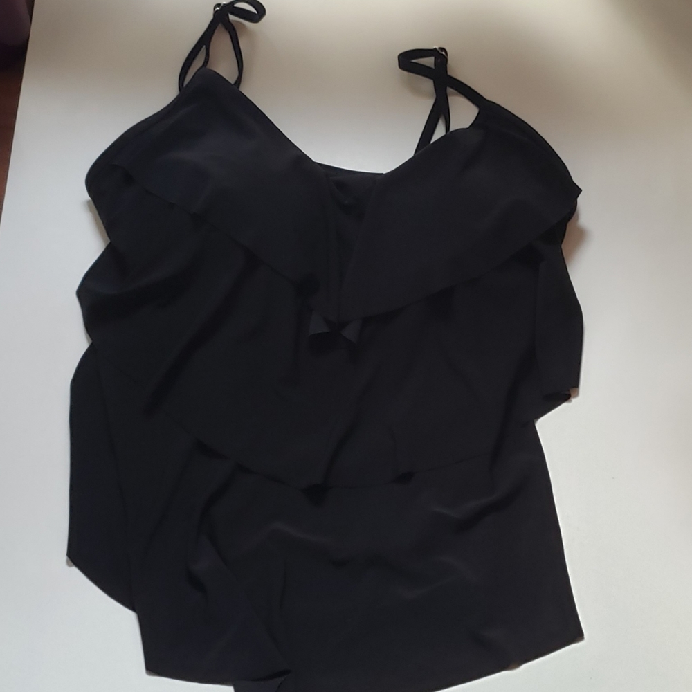 Black Tankini Swimsuit Set